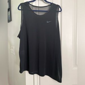 Nike NWT Women's Asymmetrical Mesh Back Dri-fit Tank Top - size 1X